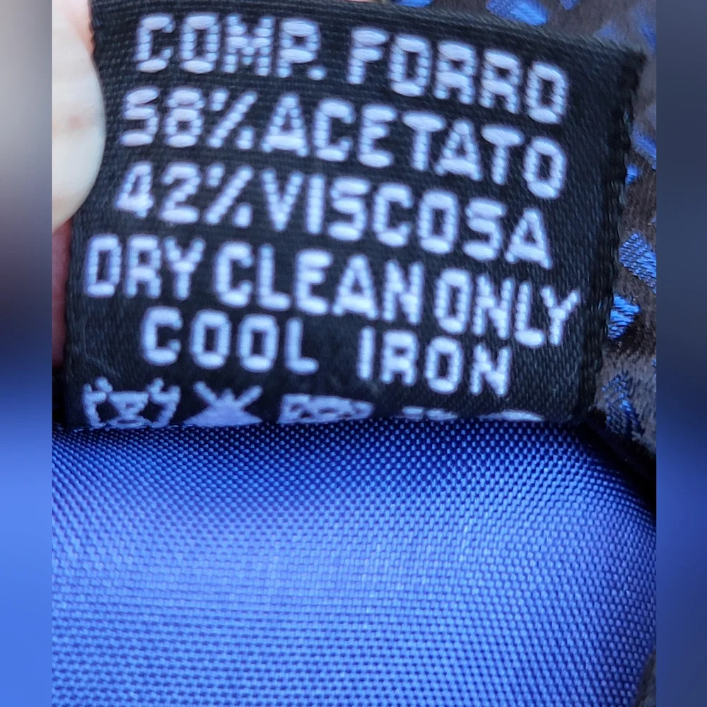 Hugo Boss Blue Patterned Silk Blend Men's Tie